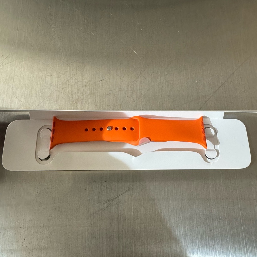 Hermes Orange Sports Wristband for Apple Watch Series 9 41mm